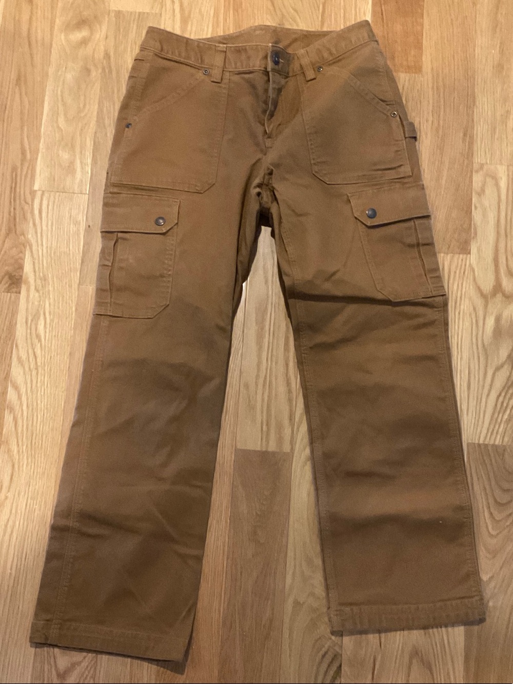 Women Carhartt 6/29 Straight Leg Carpenter Jeans in Brown